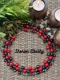 Picture of Handmade necklace With natural stones - gold plated chain & lock 