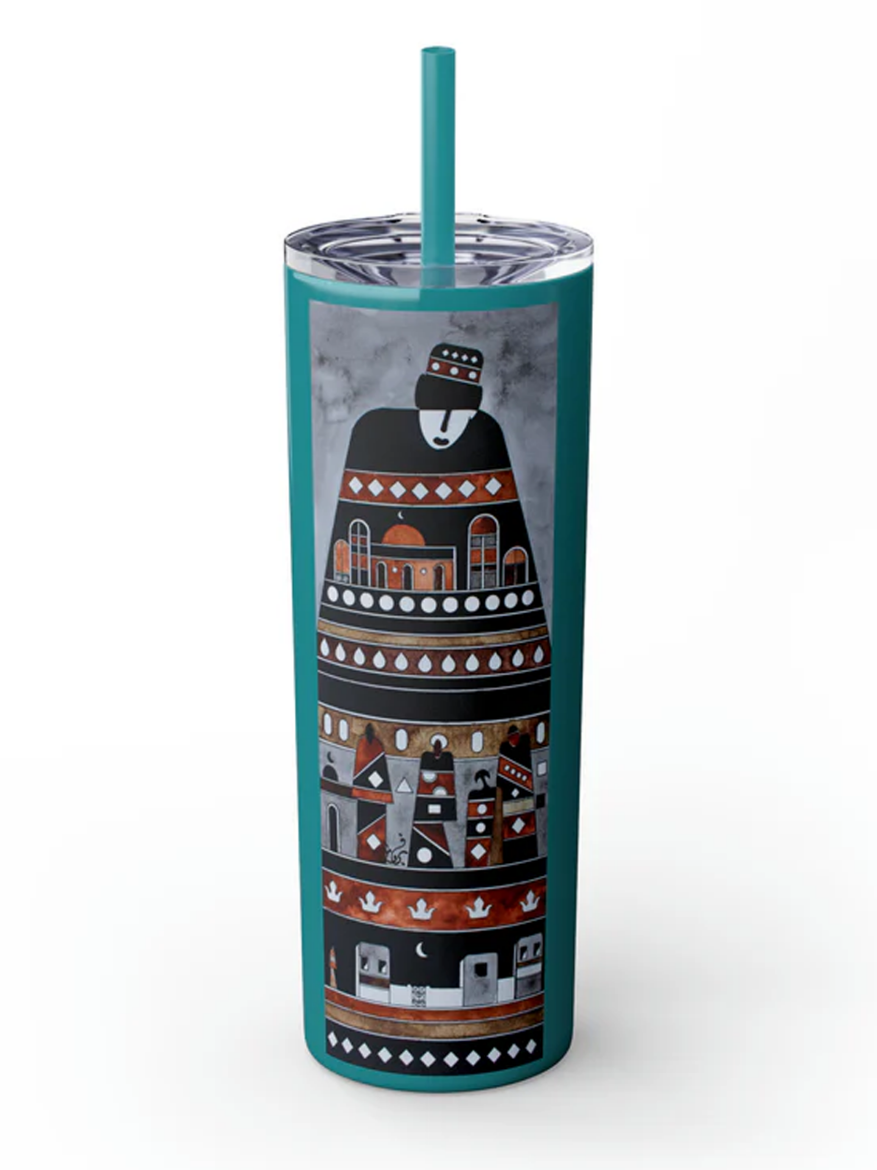 صورة Skinny Tumbler with Straw, 20oz