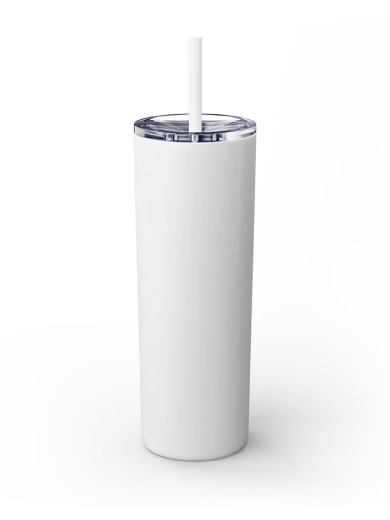 صورة Skinny Tumbler with Straw, 20oz