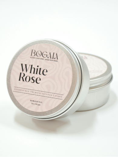 Picture of White Rose Candle