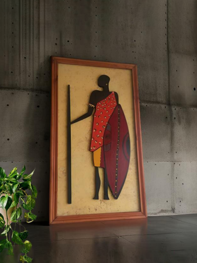 Picture of AFRICAN WOOD FIGURE ART