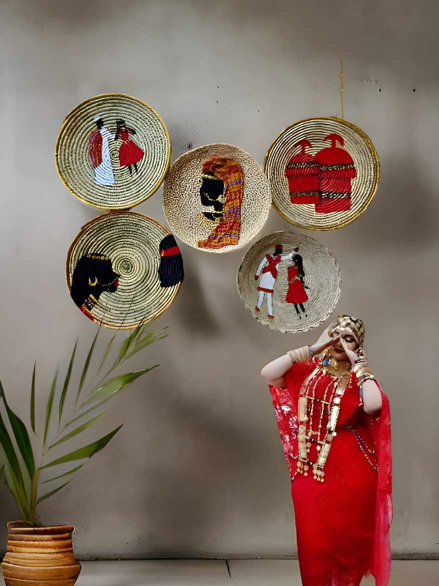 Picture of AFRICAN WALL BASKET SET M-23
